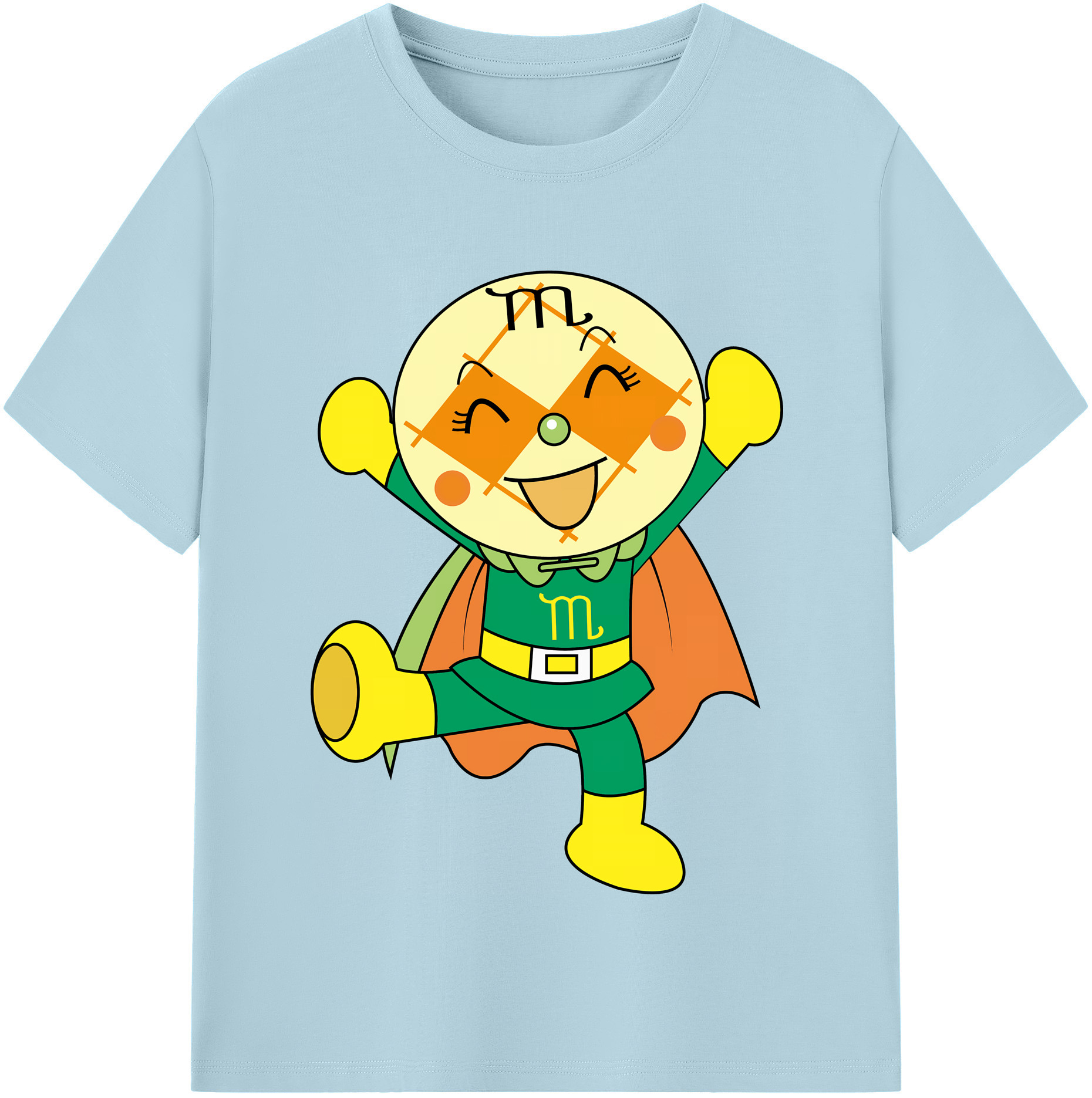 （画像用） アンパンマン Anpanman 綿100％半袖Tシャツ（フロントプリント）